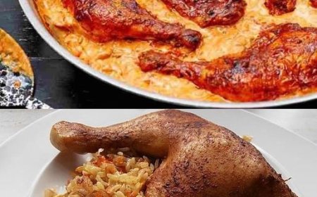 Hähnchenschenkel in Reis