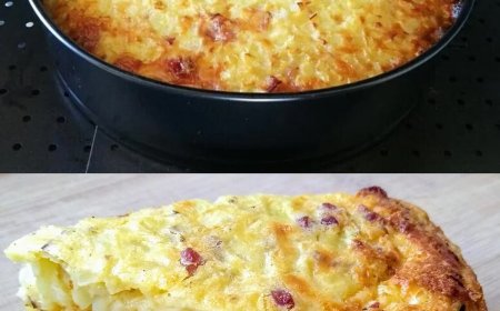 omas Zwiebelkuchen ohne Boden, das musst du unbedingt probieren