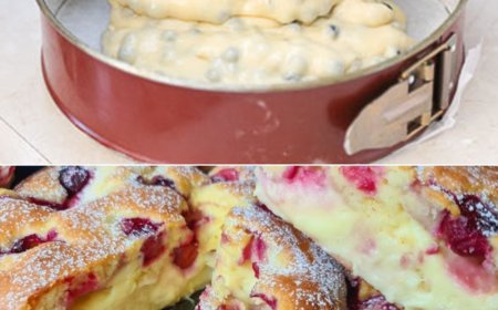 Blitz Kirschkuchen mit Vanillepudding, Fruchtig, saftig und wahnsinnig lecker