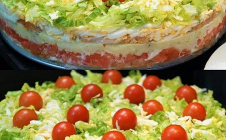 Salattorte fürs Grillen “Ein Stück Salat, bitte