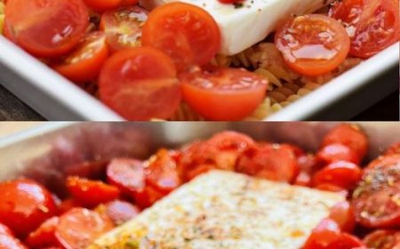 Gebackener Feta mit Tomaten aus dem Ofen