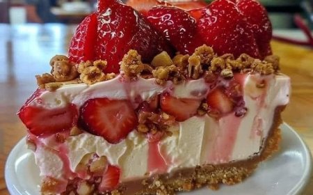 Ein Sommertraum ohne Backen: Erdbeer-Knusper-Käsekuchen