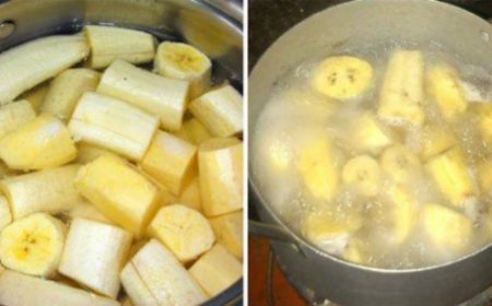 Vor dem Schlafengehen 3 Bananen kochen