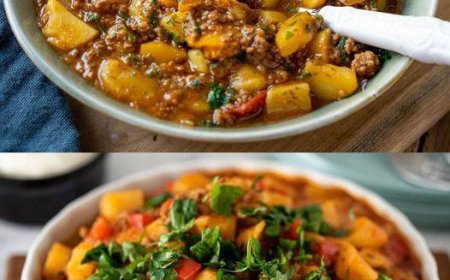 Paprika Kartoffel Pfanne mit Hackfleisch