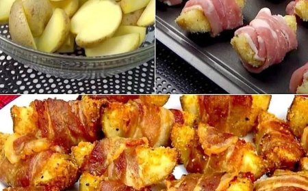 Vergessen Sie Ihre üblichen Kartoffeln! Eingewickelte Kartoffeln mit Speck: die originelle und leckere Mahlzeit