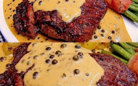 Rinderfilet mit grüner Pfeffersahnesoße