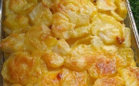 Überbackene Kartoffeln