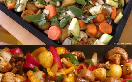 gemuse aus dem backofen