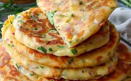 Schnelle Knoblauch Pfannkuchen mit Käse