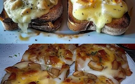 Jägertoast mit Käse überbacken, zum Sattessen – megalecker und so einfach zubereitet
