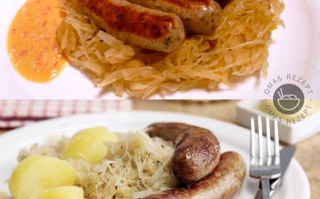 Thüringer Bratwurst mit Kartoffelpüree und Sauerkraut – Ein kulinarisches Erlebnis aus der Region