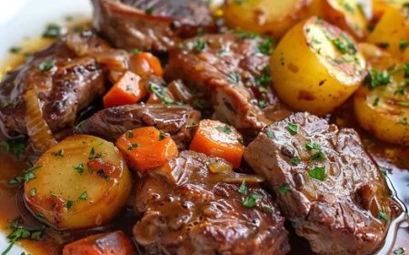 Rezept für köstlichen Rindereintopf, etwas Besonderes für diese Tage