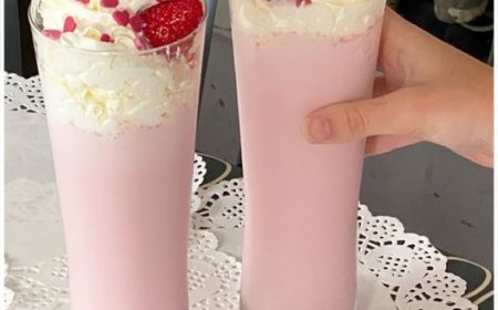 So fruchtig und erfrischend, Erdbeer Milkshake