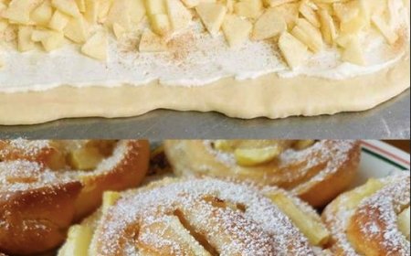 Fantastischer Apfelschnecken, am nächsten Tag schmeckt es noch besser