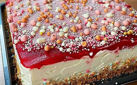 Ich nehme 400g Quark und backe den Spaghettieis Blechkuchen in 30 Minuten