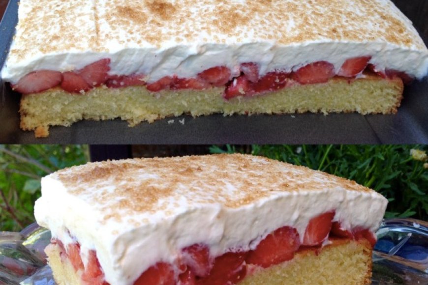 Fanta Kuchen mit Erdbeeren – Einfach Nur Lecker - Rezepte Fanta Kuchen mit Erdbeeren – Einfach Nur Lecker - Rezepte