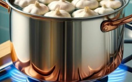 5 Knoblauchzehen in einem großen Topf kochen und dann so verwenden – meine Großmutter hat das den ganzen Sommer über gemacht