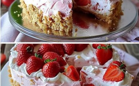 Erdbeerkuchen ohne Backen mit 350 g Mascarpone und Keksbboden