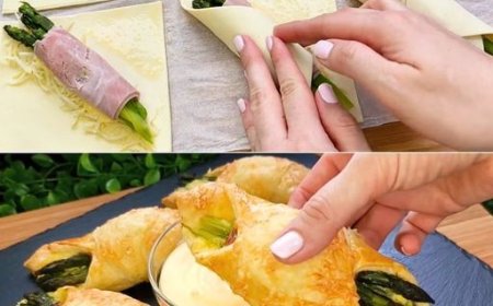 Rustikale Brötchen mit Spargel: ein schneller, einfacher und leckerer Aperitif