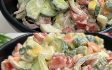 Rezept für Honig-Mayo-Gurkensalat