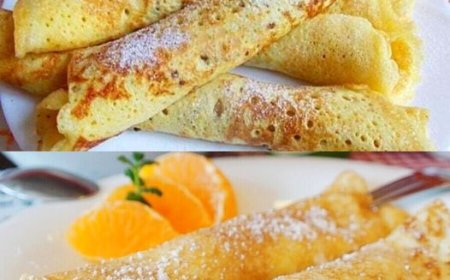 Ich backe sie jede Woche, 3 Minuten Ungarische Palatschinken mit 500 ml Milch