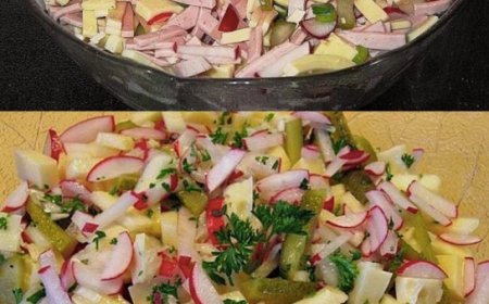 RADIESCHEN KÄSE SALAT, SOMMERSALAT ZUM SATTESSEN