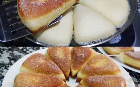 Quarkfächer mit Zimtzucker aus der Pfanne