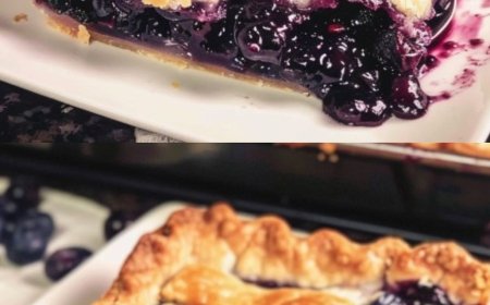 Sommerzeit Blaubeertraum Blechkuchen