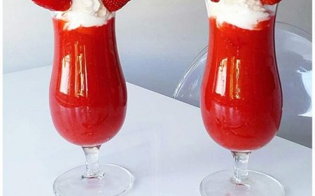 Schnelles Dessert, Himmel auf Erdbeeren