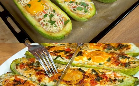 Kein Frittieren! Gefüllte Zucchini-Boote, die alle verrückt machen
