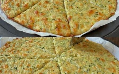 Hausgemachte Zucchini-Pizza
