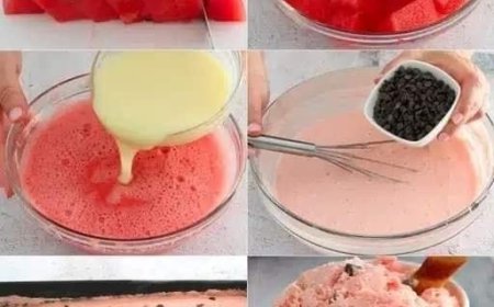 Wassermeloneneis: kühl und cremig, ein Genuss an heißen Sommernachmittagen