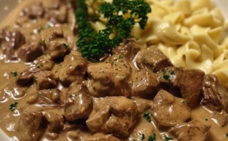 Bœuf Stroganoff mit zartem Rinderfilet