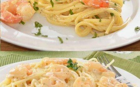 Spaghetti mit scharfer Garnelen – Sahne – Soße