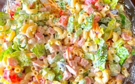 Nudelsalat mit Joghurt Soße