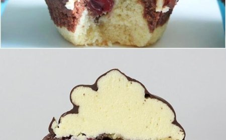 Pudding Donauwellen Muffins, einmalig lecker