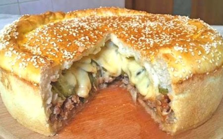 XXL Cheeseburger Kuchen, unglaublich lecker