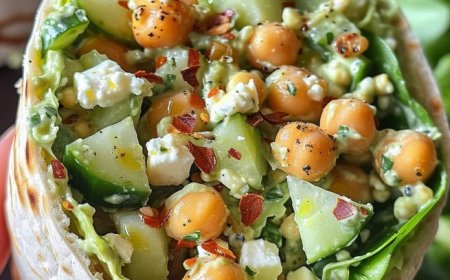 Kichererbsen-Gurken-Feta-Salat