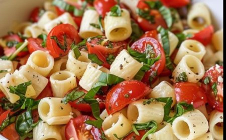 Caprese-Nudelsalat (frisch und einfach)