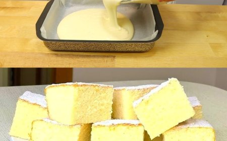 Fantastischer Heißer Milchkuchen in 10 Minuten im Ofen
