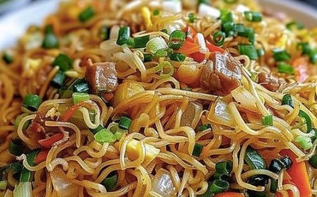 Nudeln mit Hühnchenfleisch