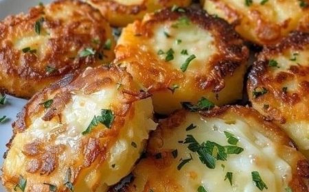 Gebackene Kartoffelscheiben mit Käse: