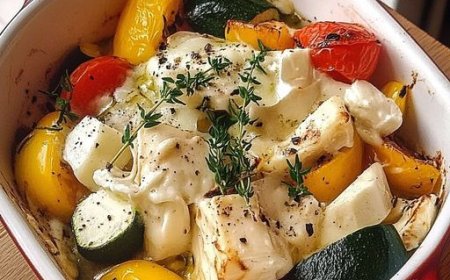 Backofengemüse auf Schafskäse