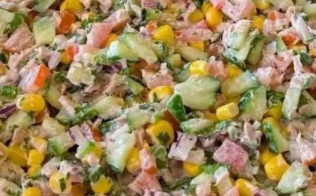 Thunfischsalat mit 1 Dose Mais, ich bin in ihn verliebt