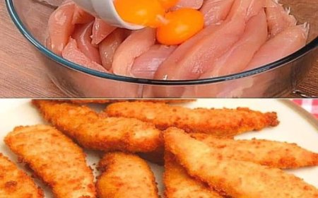 Knusprige Hähnchenstreifen in 4 einfachen Schritten