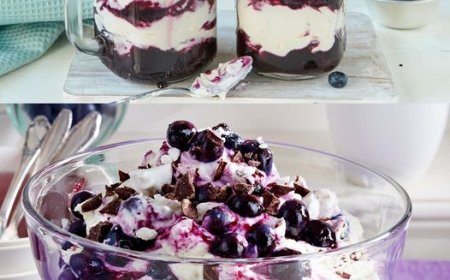 Heidelbeer Mascarpone Dessert Traum