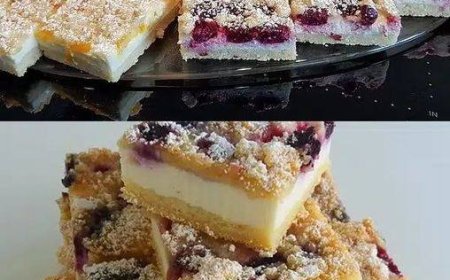 Schneller Quark-Streuselkuchen mit Obst