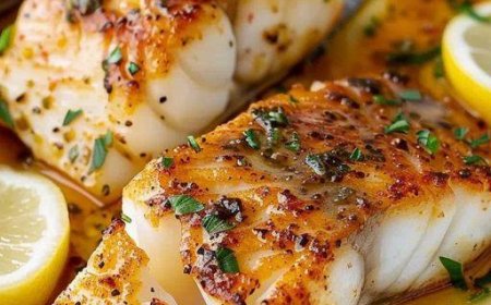 Zitronenbutter gebratener Kabeljau: Ein einfaches und elegantes Gericht