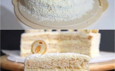 Raffaello-Torte mit der einfachsten und besten Creme