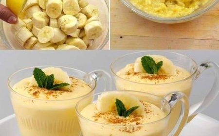 Bananencreme Ein erhabenes Dessert